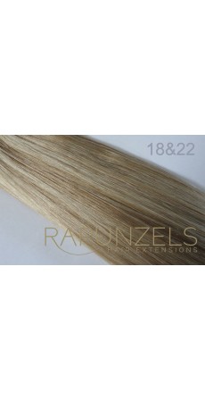 180 Gram 24" Hair Weave/Weft Colour #18&22 Dark Beige Blonde & Light Blonde Mix (Extra Full Head)